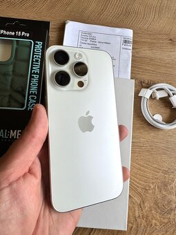 Apple iPhone 15 PRO 256 gb silver, ZÁRUKA - 3