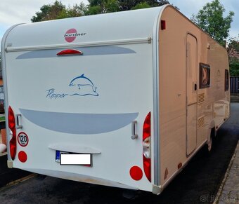 Karavan Bürstner Flipper 495 TK, 6 os., palandy, předstan - 3