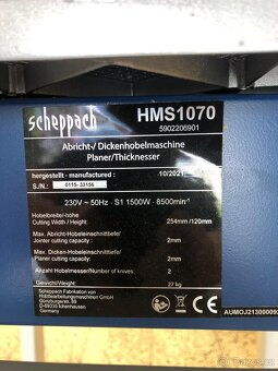 Hoblovka Scheppach HMS 1070 - 3