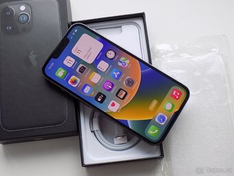 APPLE iPhone 13 Pro 128GB Graphite - ZÁRUKA - 100% BATERIE - 3