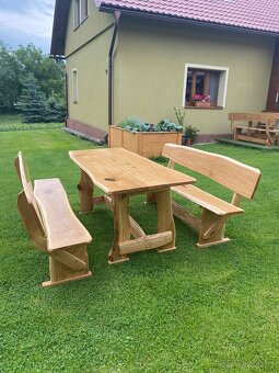 Zahradní set z masivního dřeva - 3