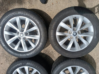 Škoda Octavia III - alu 6,5x16 et46 + letní 205/55/16 - 3