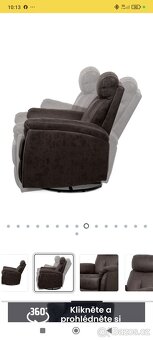 Relaxační polohovací, houpací křeslo - 3