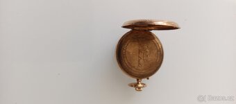 Staré pozlacené kapesní hodinky, plně funkční - 3