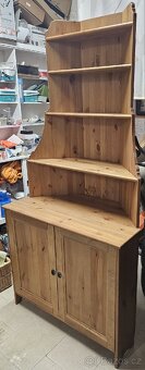 Rohová skříň Ikea Leksvik mořidlo antik - 3