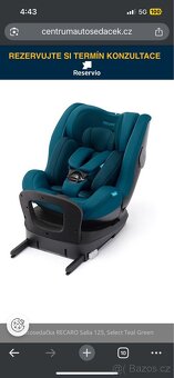RECARO autosedačka,Salia 125 ,pěkný stav - 3