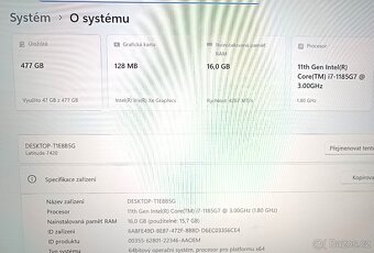 Dotykový Dell Latitude 7420 i7- 11th / 16GB RAM /SSD 512GB / - 3