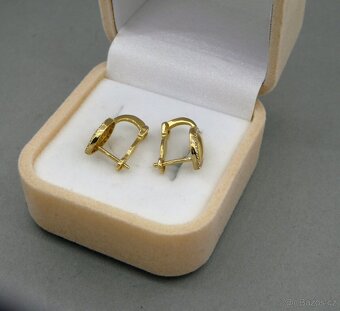 Překrásné náušnice kapky s kamínky - 3