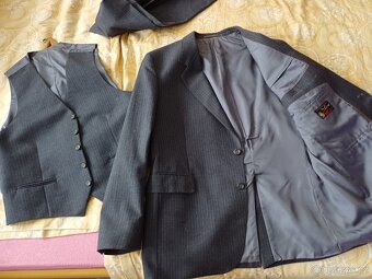 Prodam oblek (sako, vesta, kalhoty) - 3