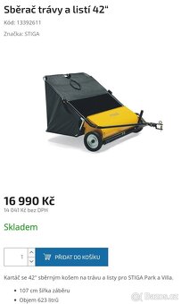 Stiga sběrací vozík - 3