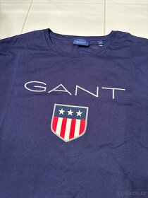 Nové pánské tričko GANT | XL | tmavě modré | Regular Fit - 3