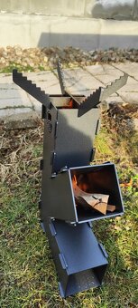 Raketová kamna na kotlík – pro dokonalé chvíle u ohně - 3