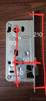 Zámek zadlabací WC - 3