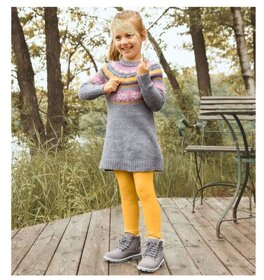 Dívčí pletené šaty - 3