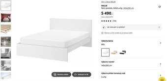 Postel MALM IKEA 140x200 - 3
