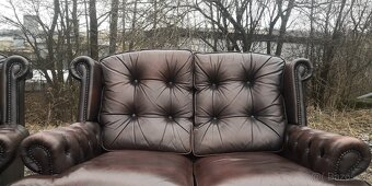 Kožená sedací souprava 3+2 CHESTERFIELD - 3