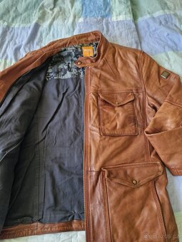 Pánská kožená bunda Hugo Boss (orange) L - 3