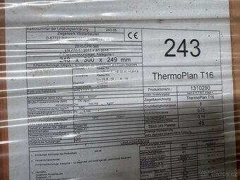 Cihly porotherm thermoplan t16 - 3