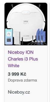 Robotický vysavač Niceboy ION charles i3 PLUS - 3