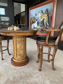ŠACHOVÝ STOLEK A OTOČNÉ ŽIDLE NOVÉ  - 3