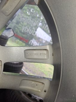 Originální alu kola - R17 7J ET54 na Škoda Octavia, Yeti... - 3