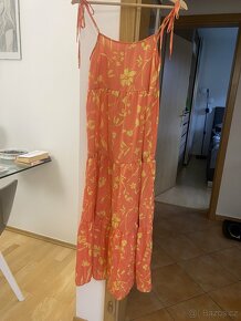 Dlouhé saténové šaty Zara vel. XS - 3