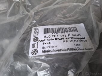 Celoplošný kryt poklice originál Škoda 14'' 1ks - 3