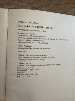 Základy výzkumu chování - 3