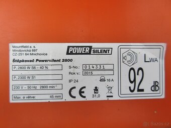 Elektrický válcový drtič Powersilent 2800 - 3