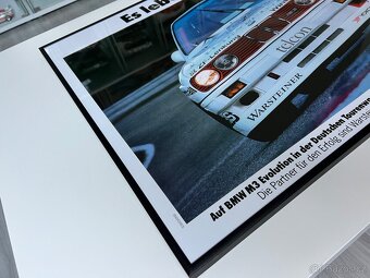 ORIGINÁL BMW plakát v rámu A1 BMW M3 EVOLUTION - 3