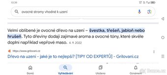 Třešeň a jabloň suchá na uzení - 3