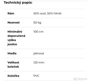 Koloběžka WORKER Pinki se svítícími kolečky - 2ks - 3