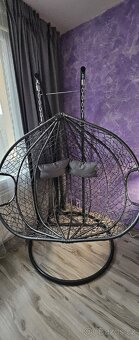 Závěsné křeslo houpací zahradní - 3