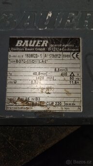 Elektromotor s převodovkou Bauer - 3