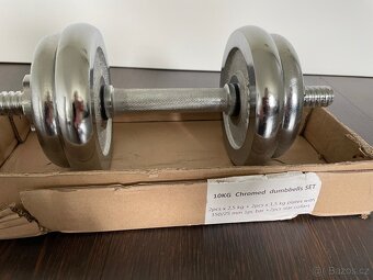 Set jednoručních nakládacích činek 2x 10 kg - 3