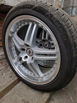 Alu kola 5x112 r19,letni pneu 245/45 - 3