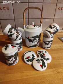 Čajový čínský servis, porcelán - 3