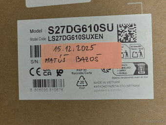 Nový Samsung Odyssey OLED G6 27" G61SD (QHD 240 Hz OLED) - 3