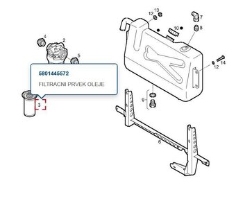 Filtr hydraulického oleje IVECO BUS - 3