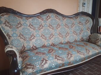 Starožitna sofa 2 křesla - 3