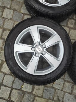 Prodám orig alu 15 Seat Ibiza 5x100 ET 43 letní pneu - 3