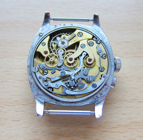 Vzácné švýcarské pilotní letecké hodinky LEMANIA chronograf - 3