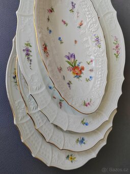 Luxusní porcelánovi servírovací talíře Pirkenhammer Rococo - 3
