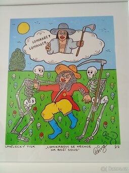 František Ringo Čech.Obraz-Lomikarovi se nechce na boží soud - 3