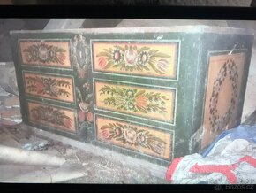 Starožitná malovaná truhla – půdní poklad hledá nový domov - 3