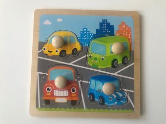 Dřevěné vkládačky a knížka Lev Lumba - 3