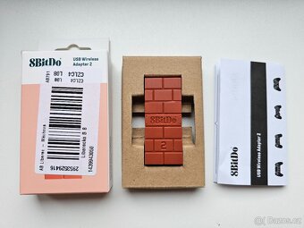 PRODÁM 8BITDO USB WIRELESS ADAPTER 2 (hnědý) - 3