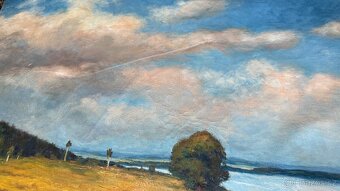 Velký obraz malíře Ota Bubeníček 56.rozm. 100x70 cm - 3