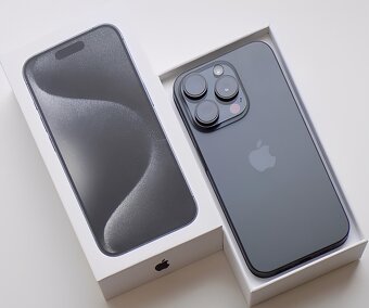 iPhone 15 Pro Black Titanium BATERIE 100% TOP - 3