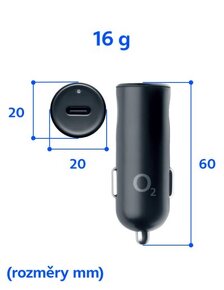 Nová USB-C nabíječka do auta 25W 3.0A - 3